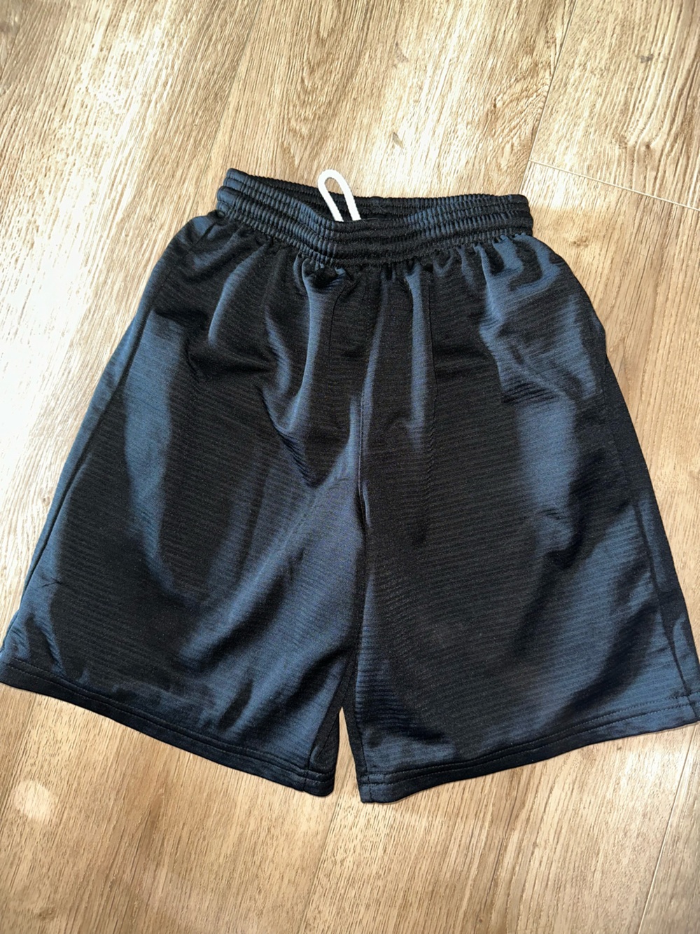 Black Kids Athletic Shorts
